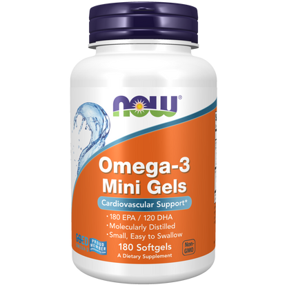 Omega-3 Mini Geles Cápsulas Blandas (180 Softgels) /Omega-3 Mini Gels Softgels