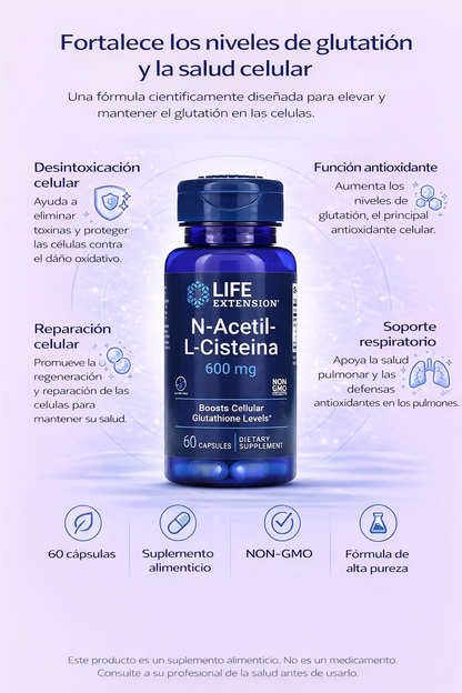 N-acetil-L-cisteína (NAC) 600 mg / N-Acetyl-L-Cysteine (NAC) 600 mg