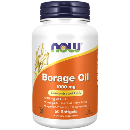 Aceite de Borraja 1000 mg (60 sofgtels) Omega BORAGE OIL