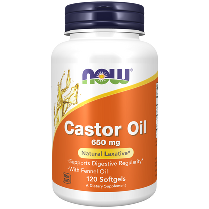 Aceite de Ricino 650 mg /Castor Oil 650 mg (120 Softgels)