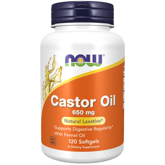 Aceite de Ricino 650 mg /Castor Oil 650 mg (120 Softgels)