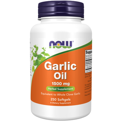 Aceite de Ajo 1500 mg / Garlic Oil 1500 mg (250 Softgels)