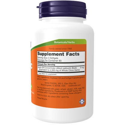 Aceite de Ajo 1500 mg / Garlic Oil 1500 mg (250 Softgels)