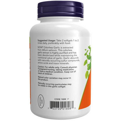 Ajo Inodoro concentrado del ajo entero 50mg (250 Softgels)/ Odorless Garlic Softgels