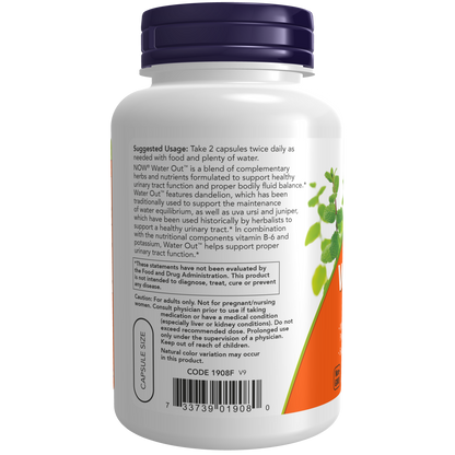 Cápsulas vegetales Water Out™ 100 cap veg