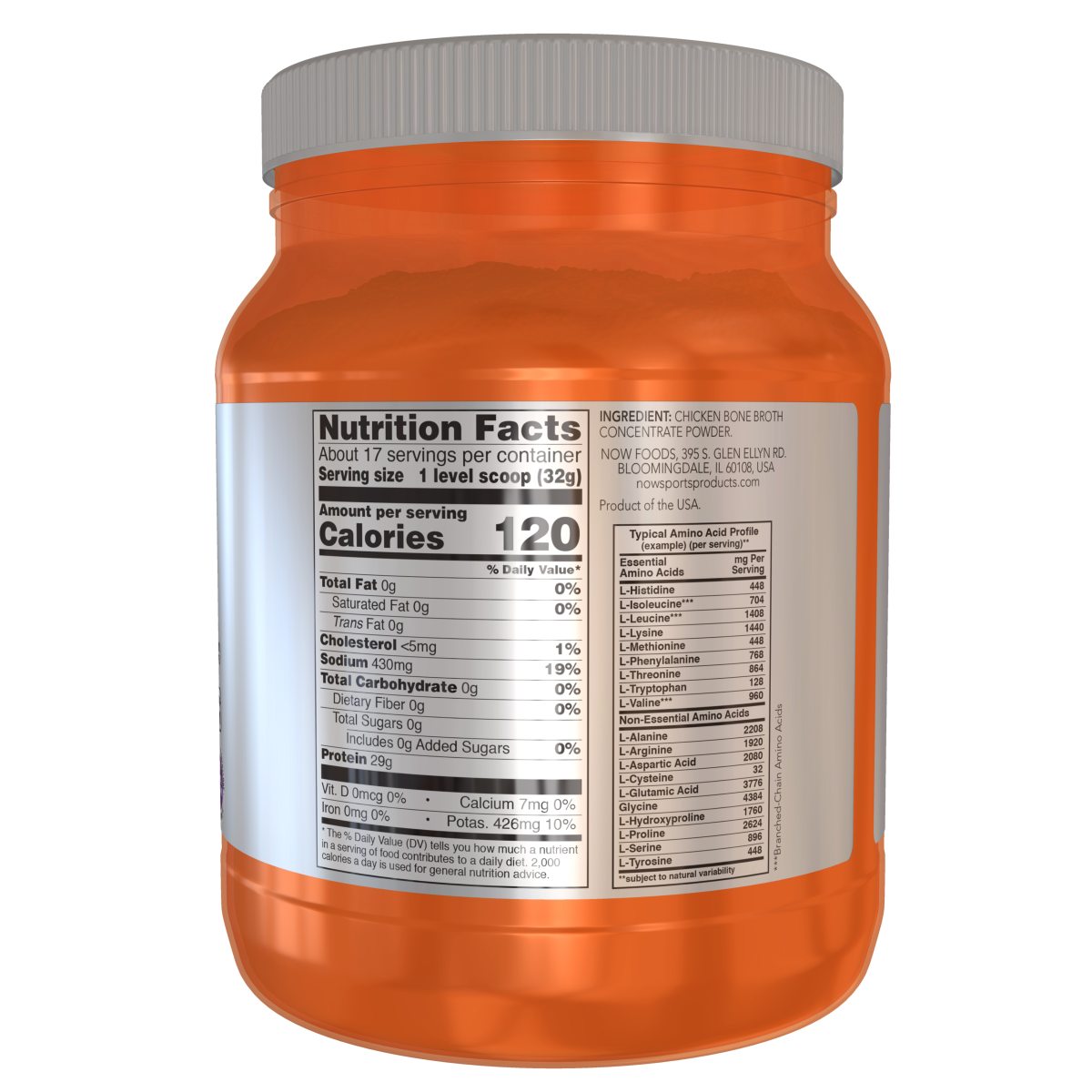 OFERTA 50% Proteina de Caldo de Huesos de Pollo (1.2lbs/544gr)
