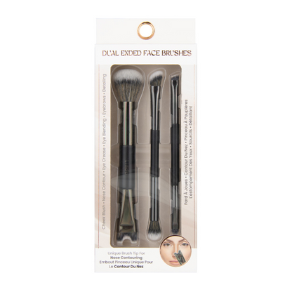 Brochas Duales de Maquillaje (3 Pack), Lindo