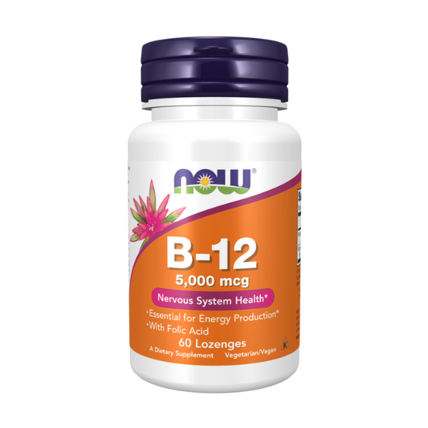Vitamina B-12 5000 mcg (60 Pastillas) /Vitamin B-12 5000 mcg + Folic Acid
