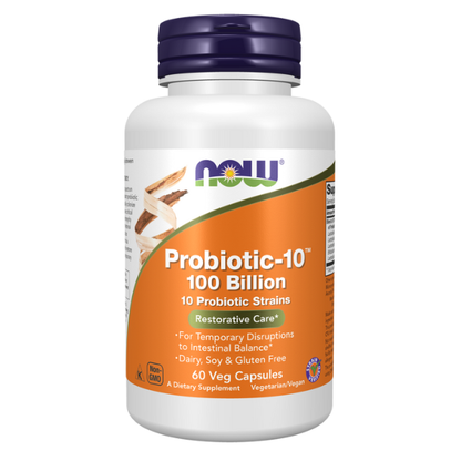Probiótico 10™ 100 Billon (60 Veg Caps) / Probiotic-10™ 100 Billion