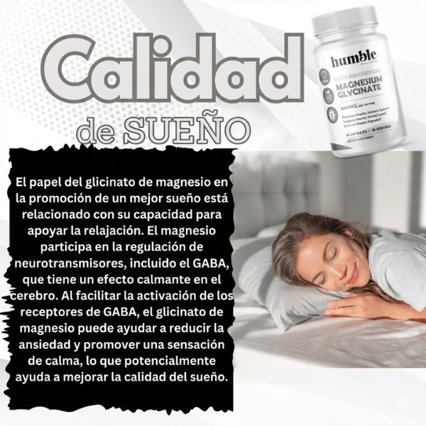 Glicinato de Magnesio de Alta Absorción 400mg(60 caps)/ High Absorption Magnesium Glycinate