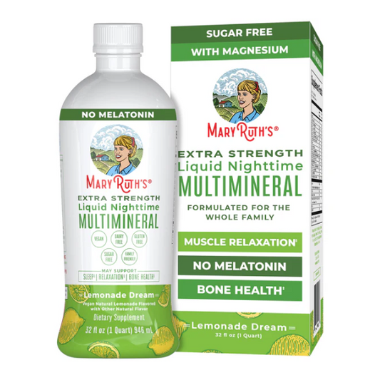 Multimineral nocturno extra fuerte/Nighttime Multimineral Liquid, Lemonade, 32 oz