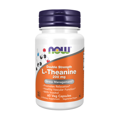 L-Teanina Doble Potencia 200 mg (60 veg caps)