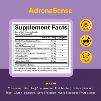 WomenSense® AdrenaSense® 60 vcap, Natural Factors