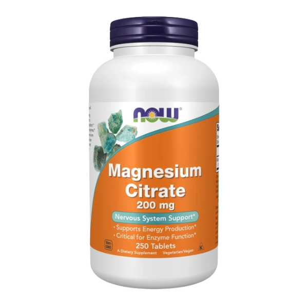 Comprimidos de citrato de magnesio de 200 mg (250 tabletas)