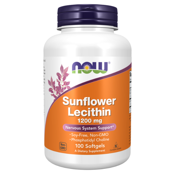Lecitina De Girasol 1200mg (100 Softgels) libre de soya / Sunflower Lecithin 1200 mg