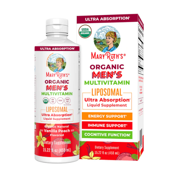 Multivitamínico Liposomal Orgánico para Hombres (15.22 oz/450ml), Mary Ruth´s