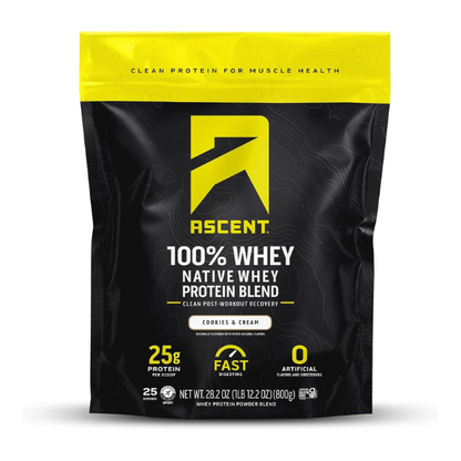 Proteína Sabor Cookies and Cream (1 lb / 800 g), Ascent