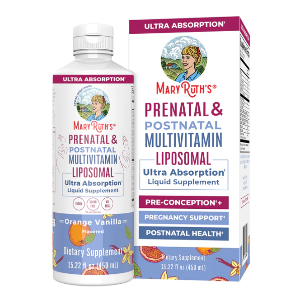 Multivitamínico liposomal prenatal y posnatal 15.22oz (450.10ml) / Prenatal Postnatal Multivitamin Liposomal, Orange Vanilla, (15.22oz)
