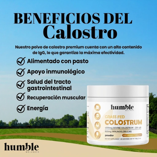 Calostro de animales alimentados con pasto , 25 porciones, 100g(3.5 oz)