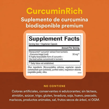 CurcuminRich® Theracurmin® 30 vcap, Natural Factors