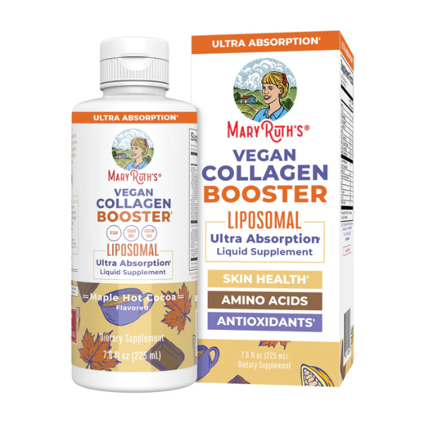 Liposomal potenciador de colágeno vegano 225ml / Collagen Booster Liposomal, Maple Hot Cocoa, 7.6 oz