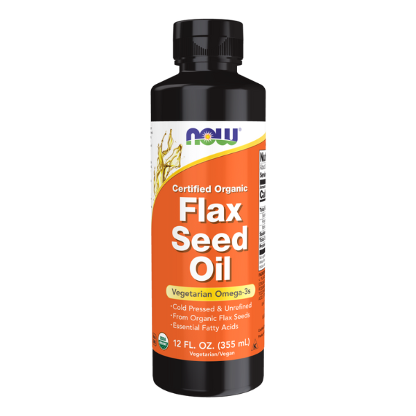 Aceite liquido de semilla de lino orgánico (12 fl. onz ) /Flax Seed Oil Liquid, Organic