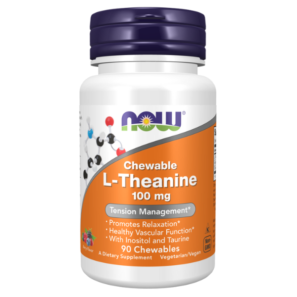 L-Theanine 100 mg (90 Tabletas masticables)