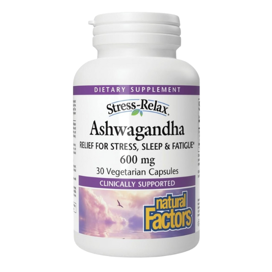 Stress-Relax® KSM-66 Ashwagandha® 600 mg 30 vcap, Natural Factors