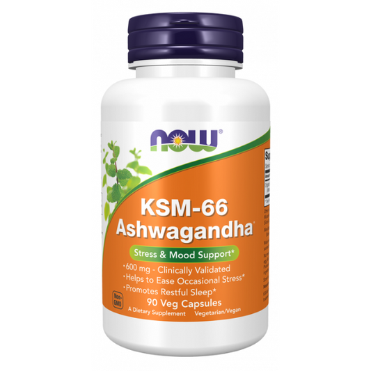 KSM-66 Ashwagandha®  600 mg (90 Cápsulas Vegetales)