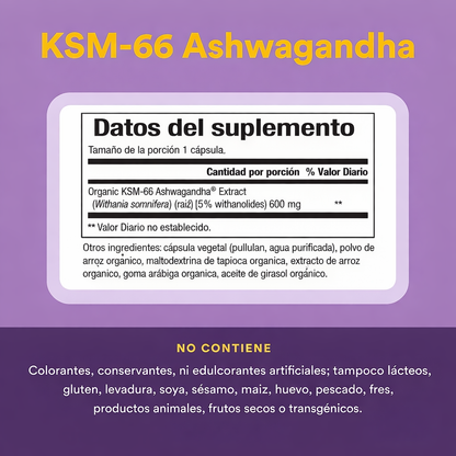 Stress-Relax® KSM-66 Ashwagandha® 600 mg 30 vcap, Natural Factors