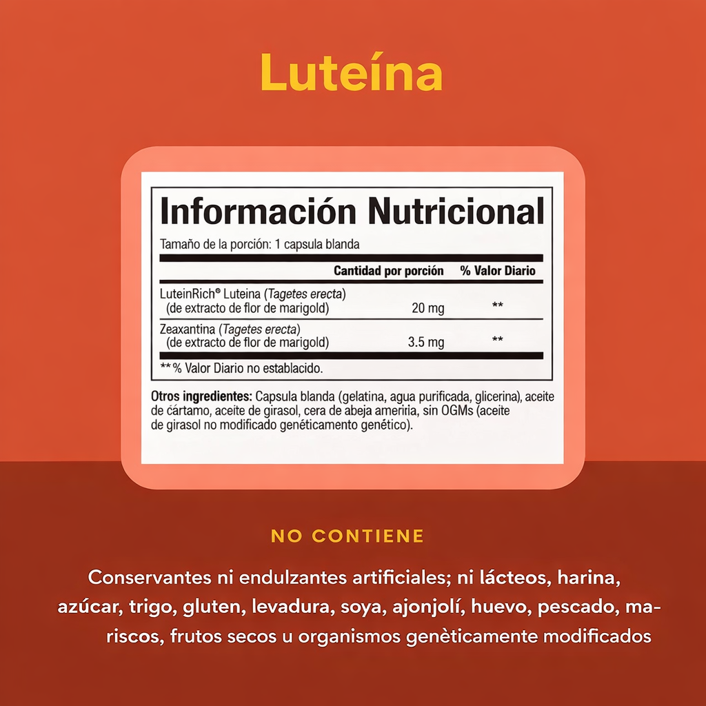 Luteina 20 mg 30 sg, Natural Factors