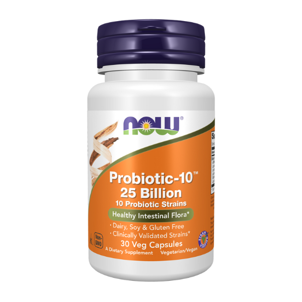 Probióticos 10-25 Billones (30 VegCaps) / Probiotic-10 strains 25 Billion