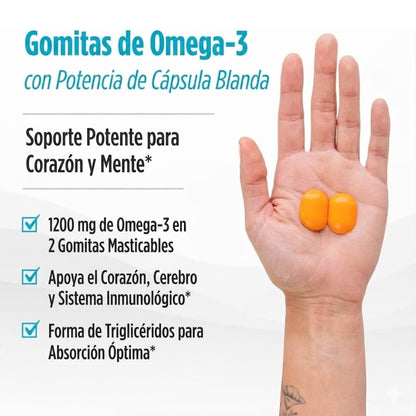 Ultimate Omega Sabor Naranja, Sin Azúcar (54 Gomitas), Nordic Naturals