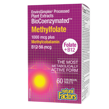 BioCoenzymated® Metilfolato 1,000 mcg 60 tab, Natural Factors