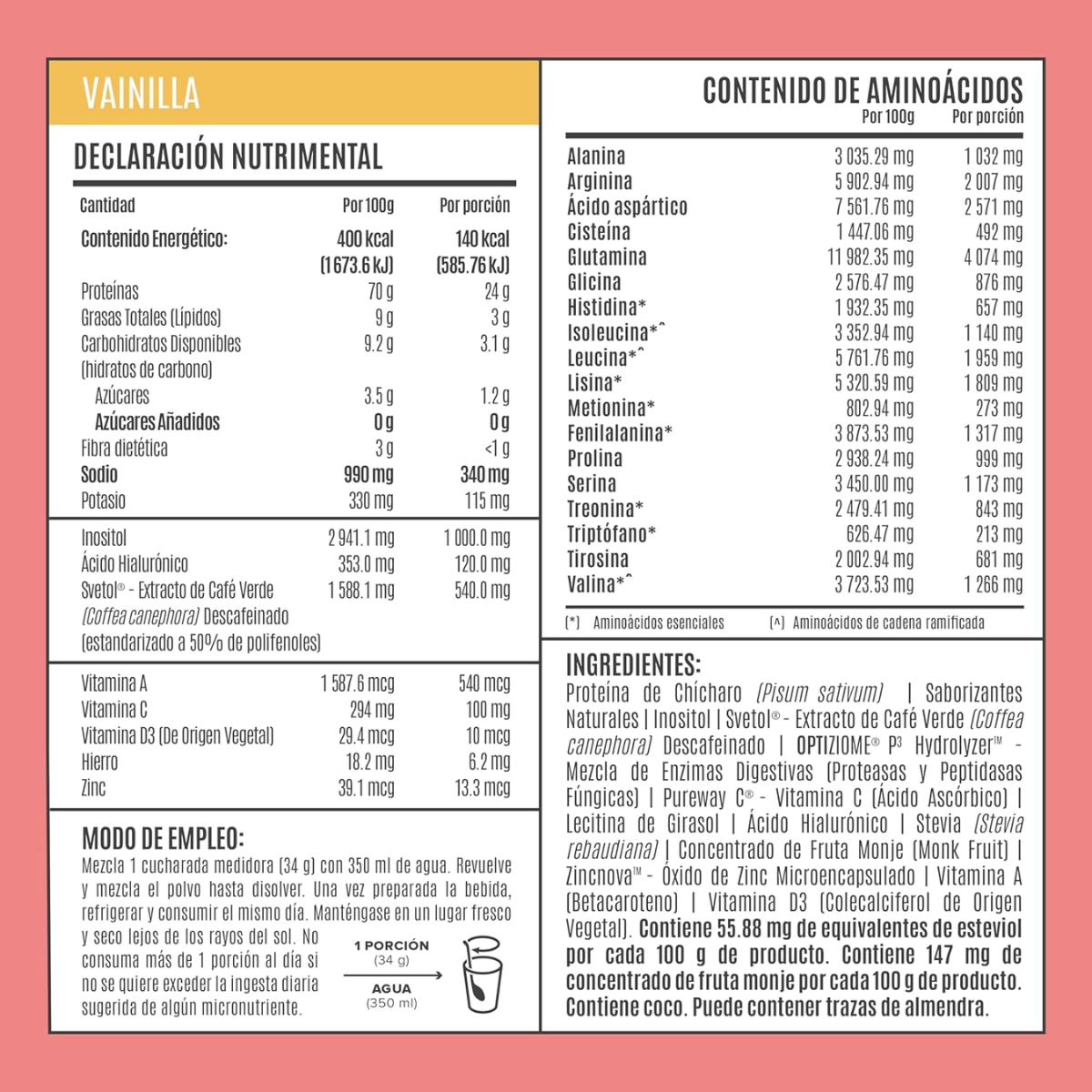 EX Fitmingo Proteina Vainilla (510 g), Birdman