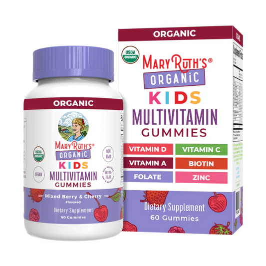 Gomitas multivitamínicas orgánicas para niños (60 gomitas) / Kids Multivitamin Gummies, Mixed Berry & Cherry, Org, 60 ct