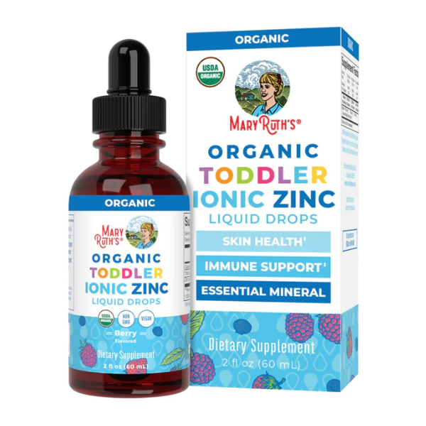 Zinc iónico orgánico liquido para niños pequeños (60ml) / Toddler Zinc Drops, Unflavored, Org, (2oz)