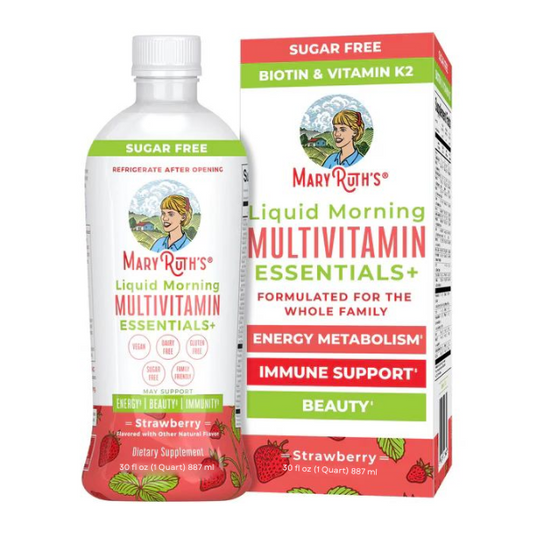 Multivitaminico Matutino Essentials+ Sabor Fresa (887 ml), Mary Ruth's