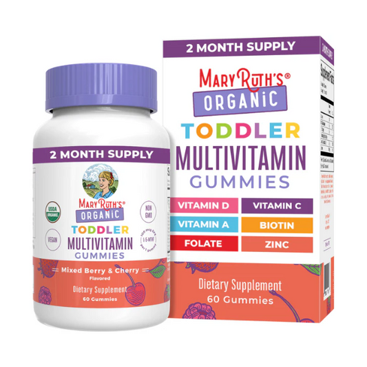 Multivitamínico para Infantes, Bayas Mixtas y Cereza, Org, (60 gomitas), Mary Ruth´s