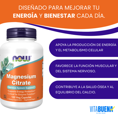 Magnesio Citrate 400 mg (120 Vegcaps)/ Magnesium Citrate 400mg