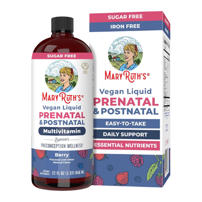 Multivitamínico Prenatal y Postnatal (32 fl oz /946ml), Mary Ruth´s