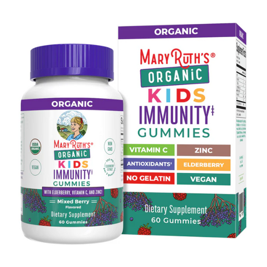 Gomitas orgánicas de inmunidad para niños 60gomitas / Kids Immunity Gummies, Mixed Berry, Org, 60 ct