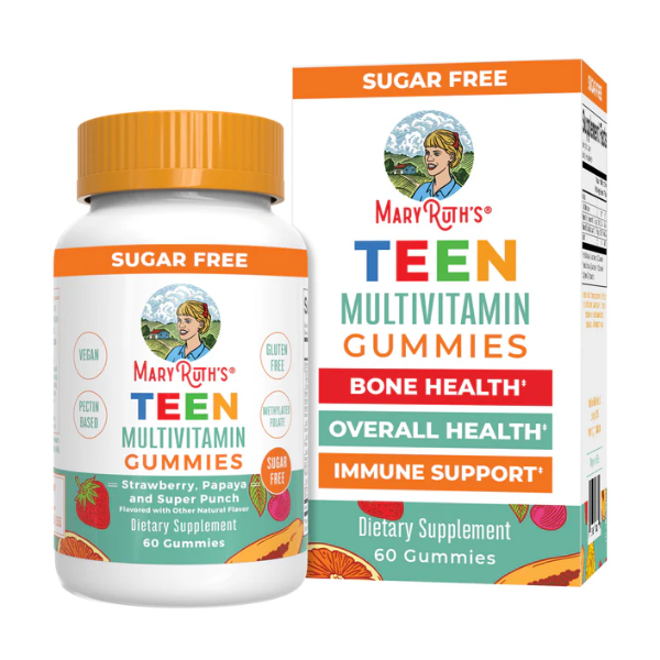Gomitas multivitamínicas para adolescentes (60 gomitas) / Teen Multivitamin Gummies, Strawberry Papaya & Super Punch, (60 ct)