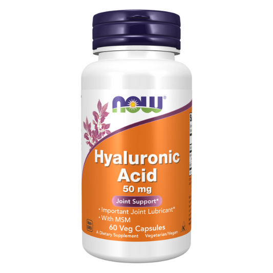 Ácido hialurónico 50mg con MSM (120 Veg Caps) / Hyaluronic Acid with MSM