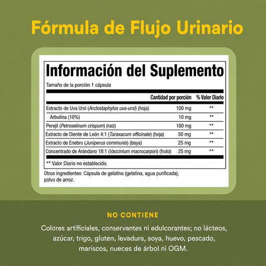HerbalFactors® Fórmula de Flujo Urinario 90 cap, Natural Factors