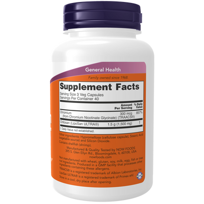 Chitosan 500 mg Cromo (120 Veg Caps)/ Chitosan 500 mg plus Chromium