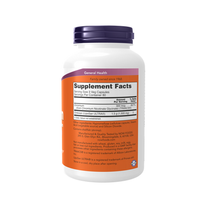 Chitosan 500 mg plus cromo (240 Veg Capsules)/Chromium