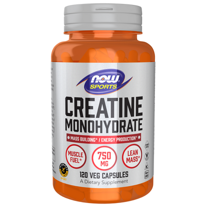 Monohidrato de Creatina 750 mg (120 Veg Caps)/ Creatine Monohydrate 750 mg