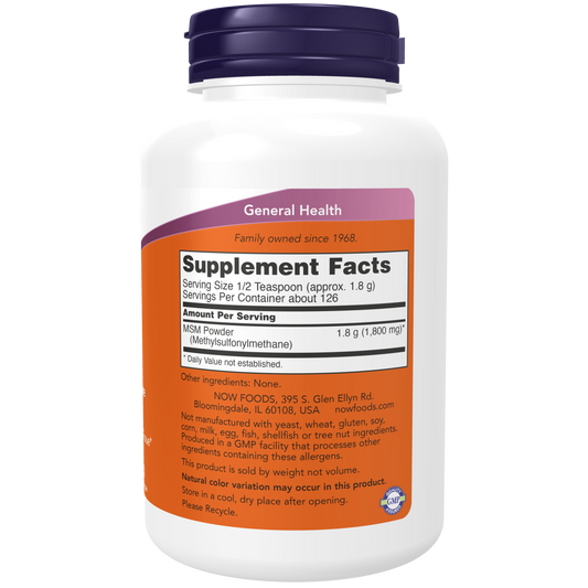 MSM 1800mg en Polvo  (8 oz) / MSM Powder