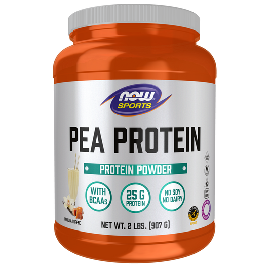 Proteína de Guisante, Vainilla y Caramelo en Polvo (2 lbs/ 907 gr)/ Pea Protein, Vanilla Toffee Powder - 2 lbs.